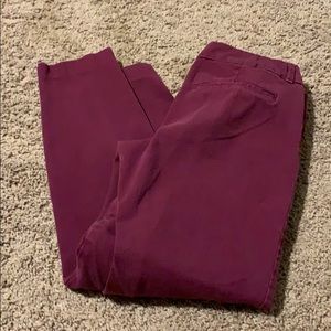 Old Navy plum work pants